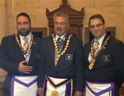 Fidelity Grand Officers with Grand Master